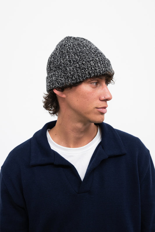 Cashmond Black & White Beanie