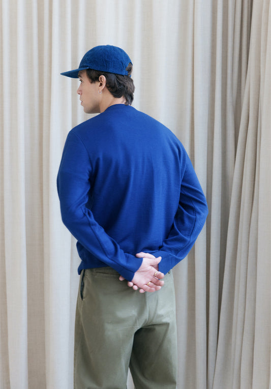 Col rond Fin MERET Blue