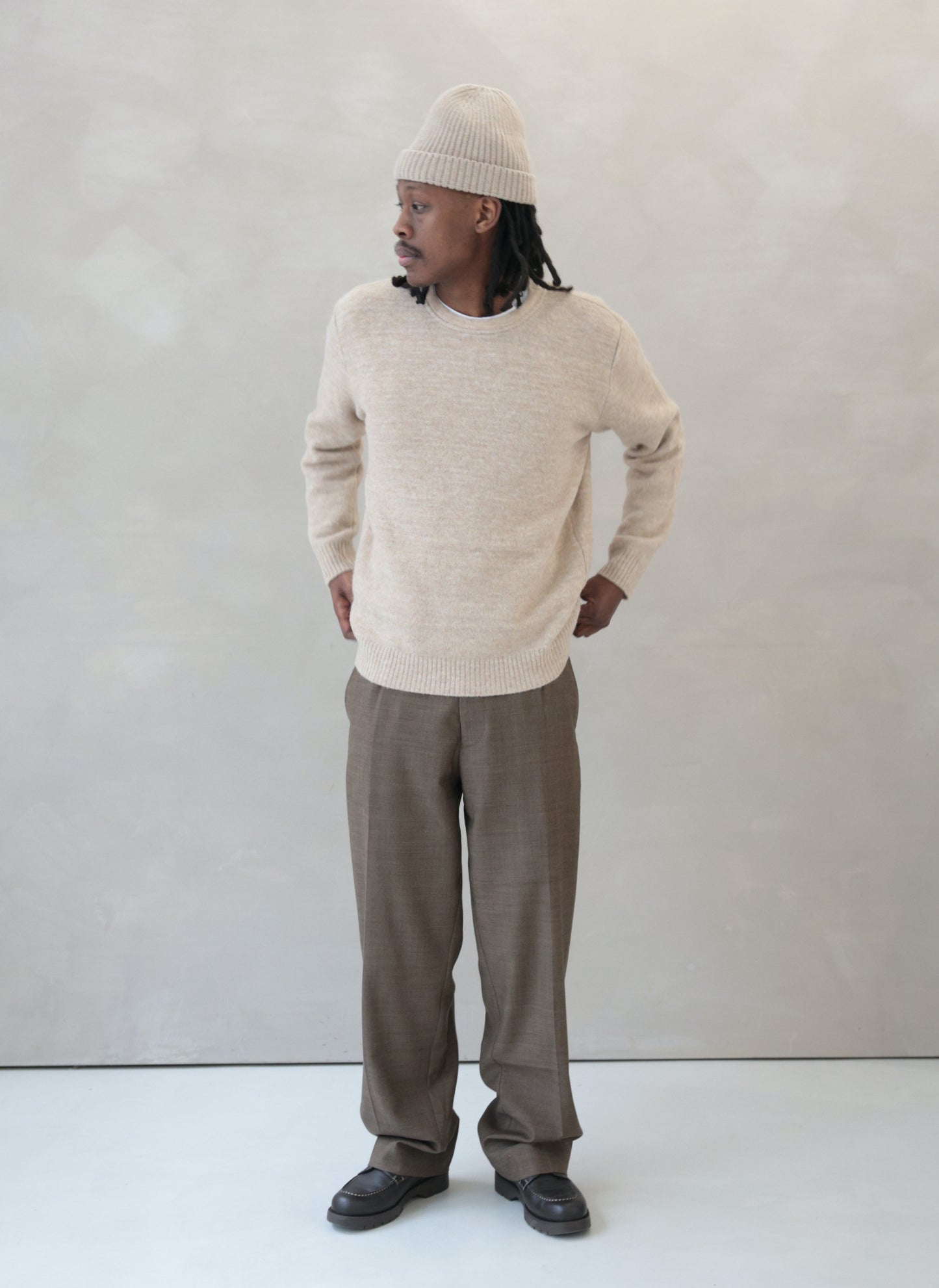 Crew neck NORTH Sand fluffy