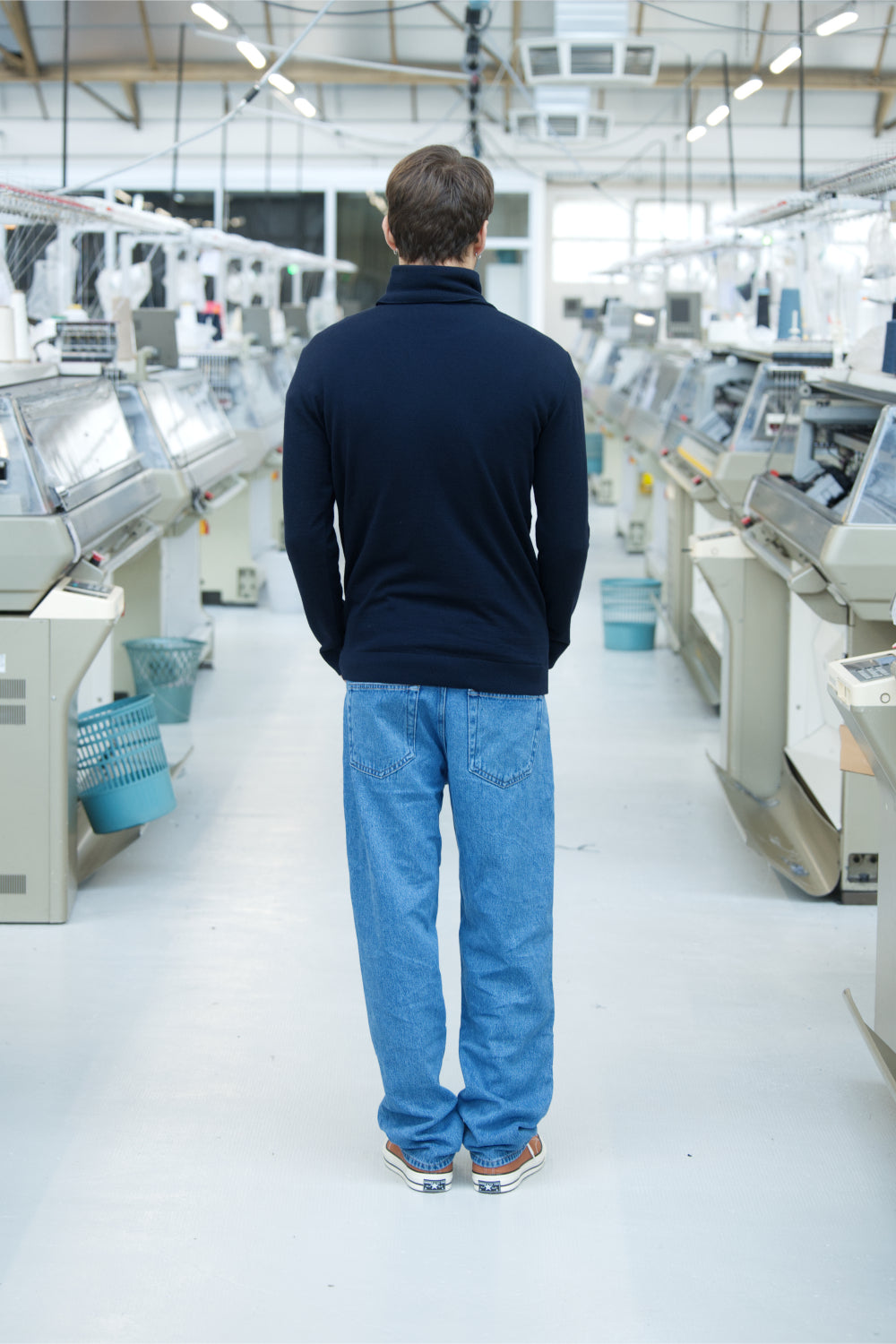 le col roulé SMOKE de la marque CABANE mailles françaises en 100% laine mérinos extrafine