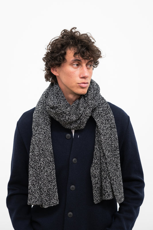 Cashma Black & White Scarf