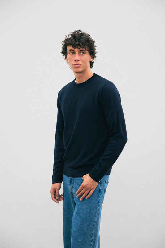 Col rond Fin MERET Navy