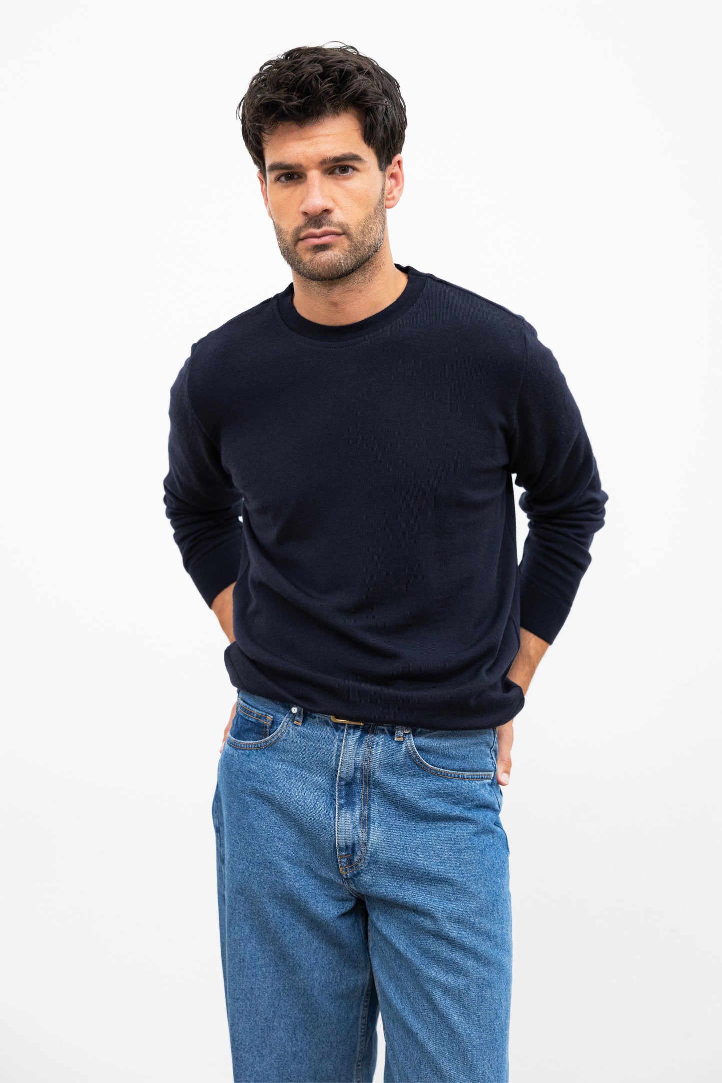 Col rond Fin MERET Navy