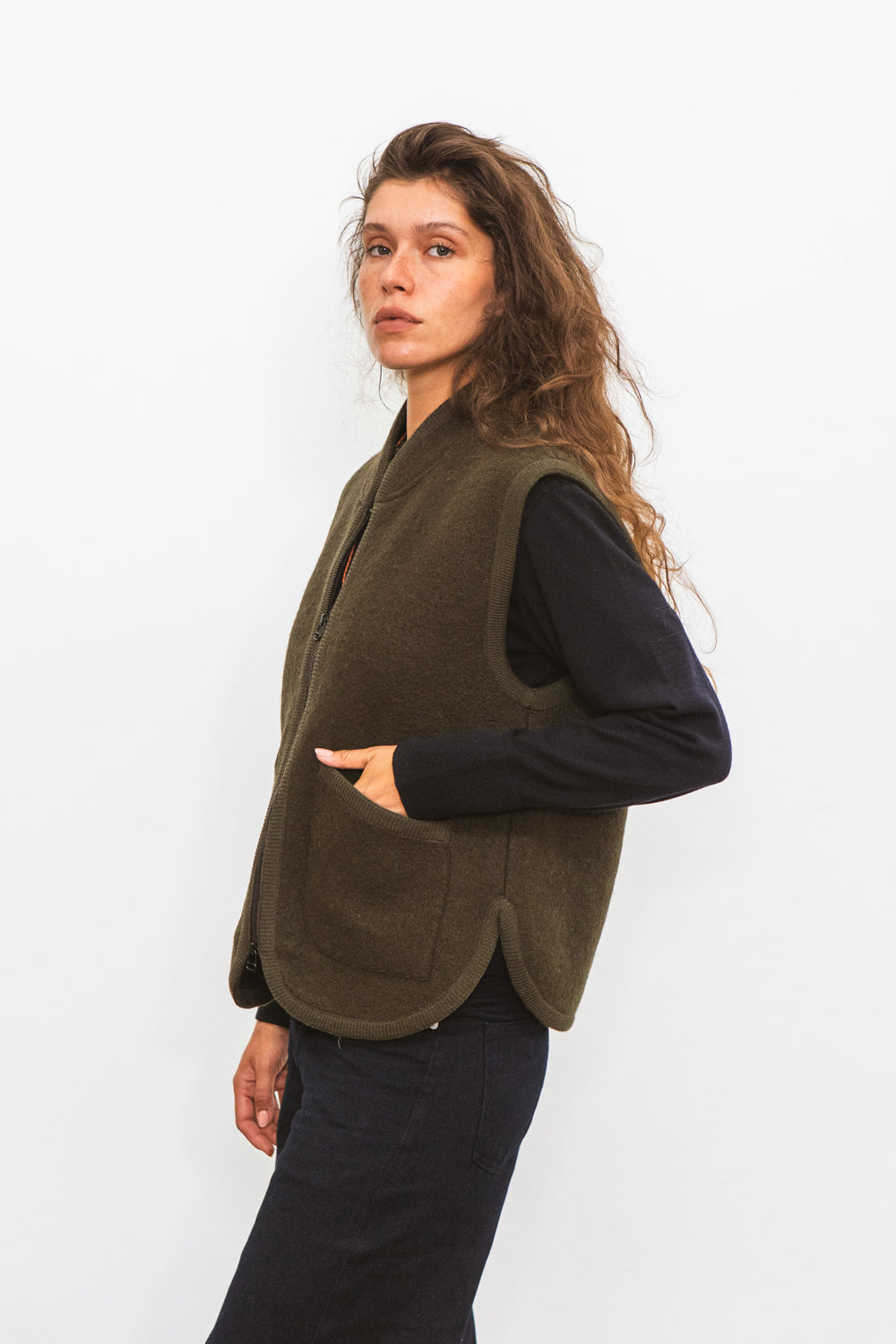 Col rond Fin MERET Navy