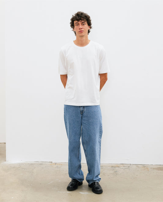 tee shirt blanc en coton fabriqué en France tissu Italien de luxe