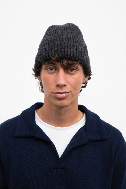 Bonnet Cashmond gris anthracite