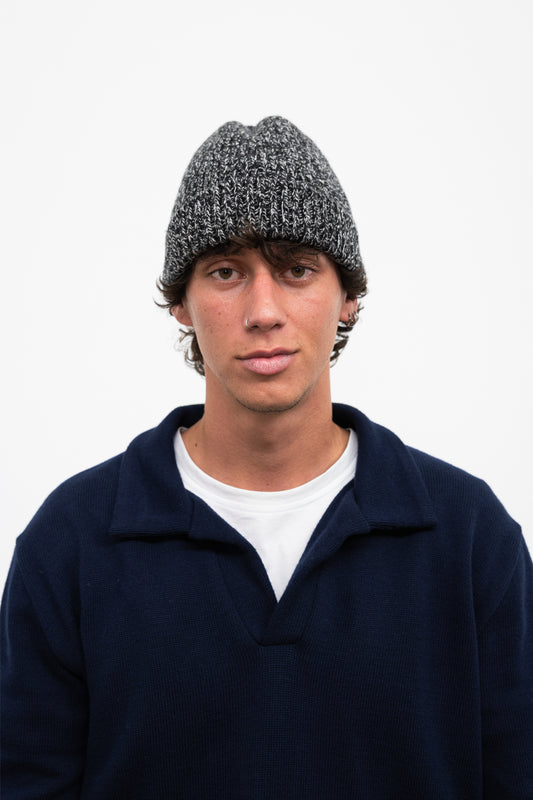 Bonnet Chiné en laine et cachemire pour homme