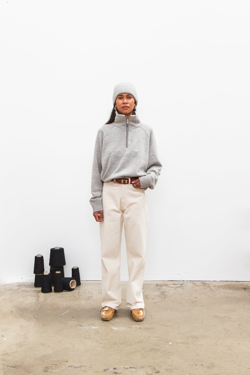 Pull Camionneur JAVO Light Grey