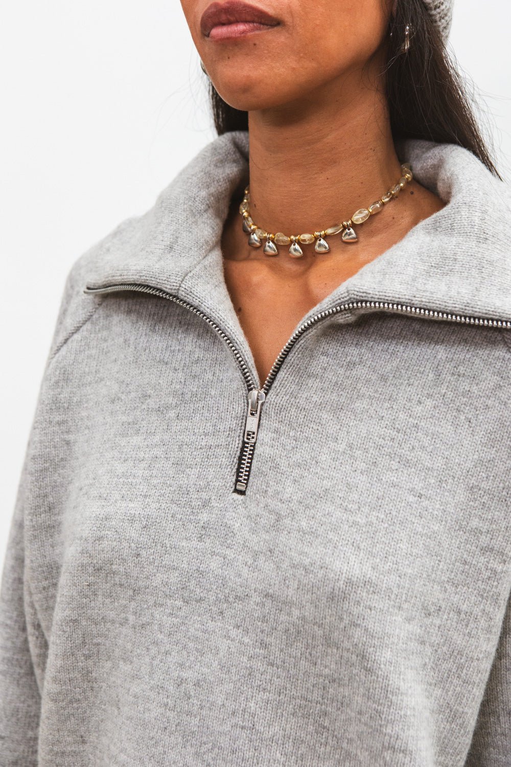 Pull Camionneur JAVO Light Grey