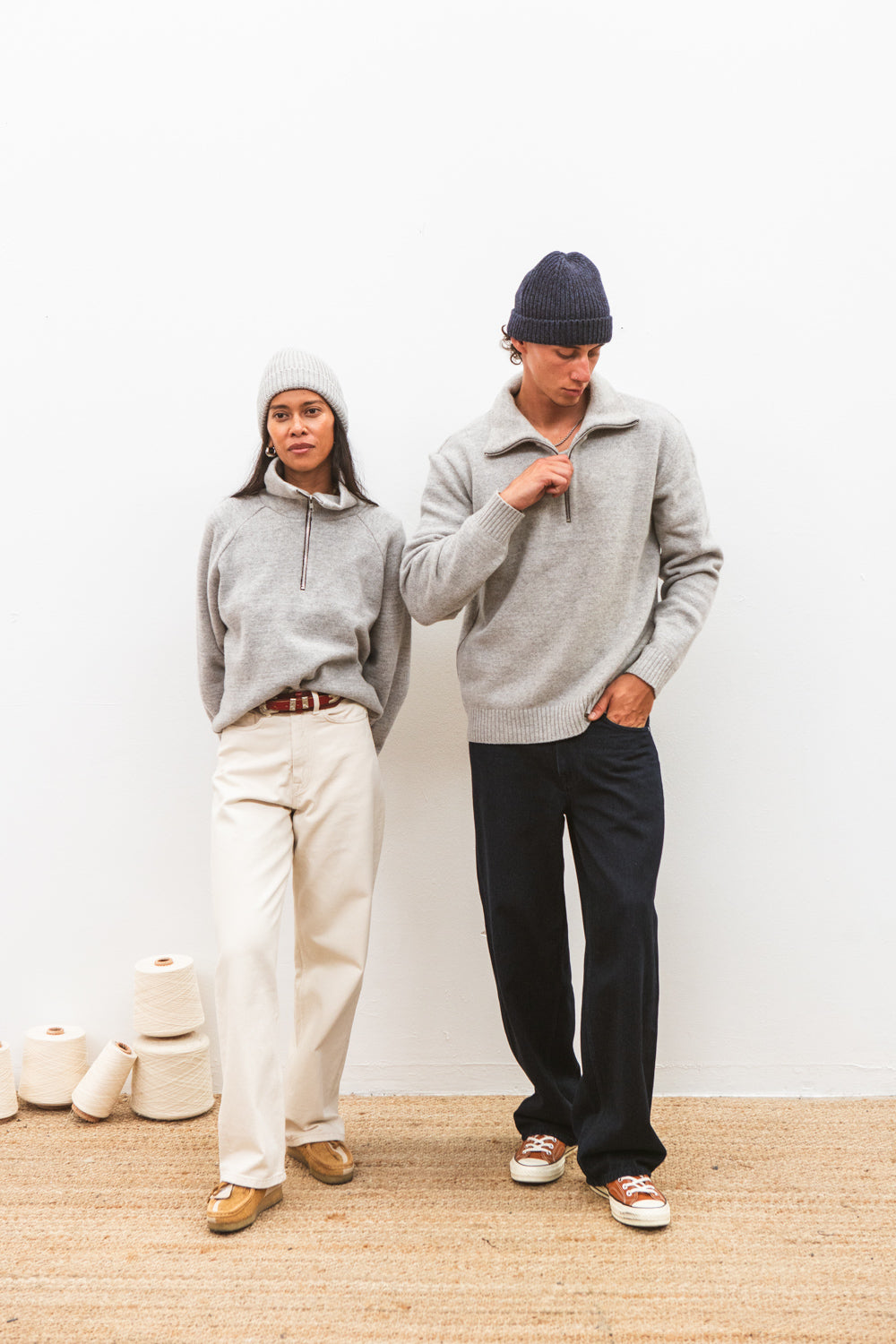Pull Camionneur JAVO Light Grey