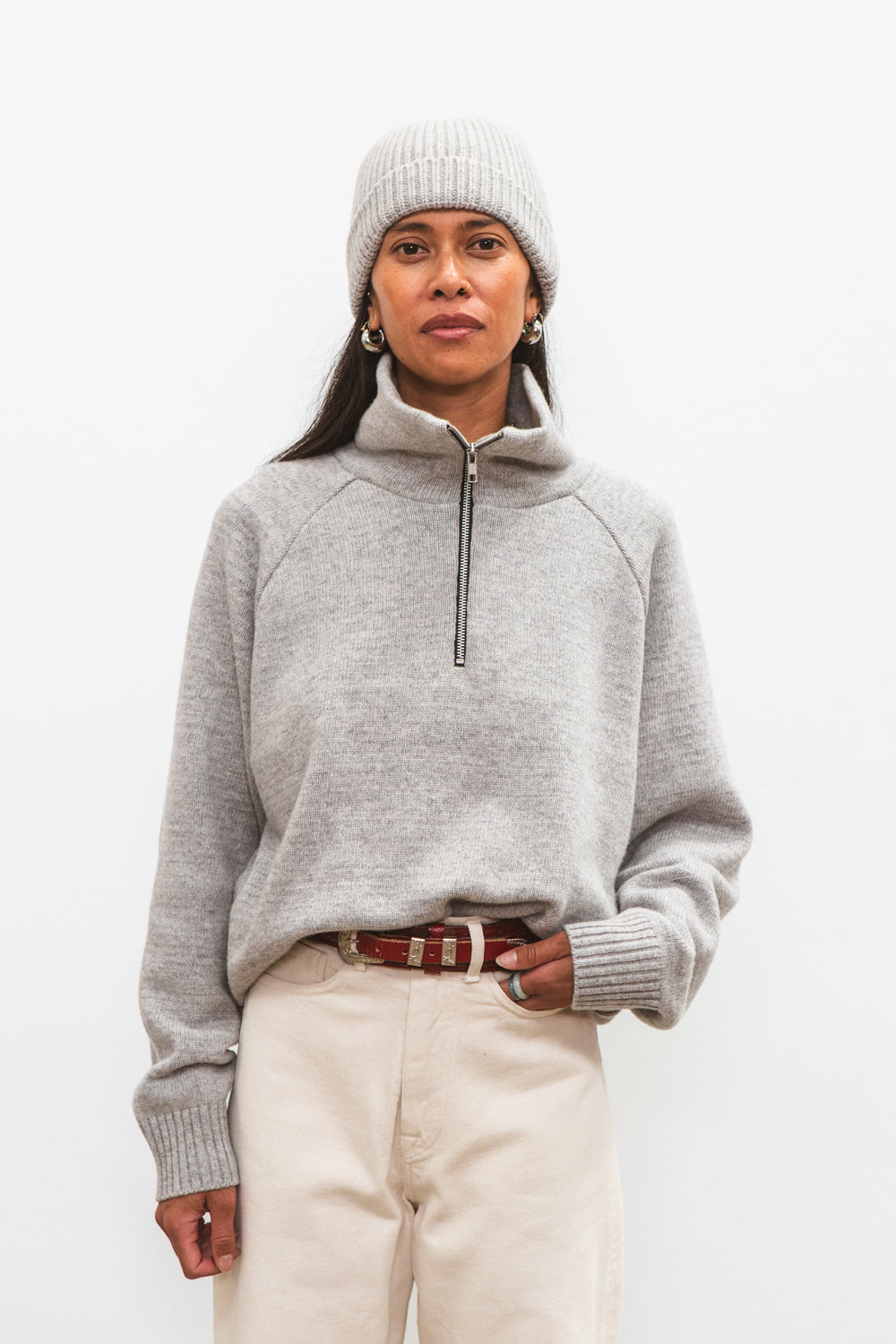Pull Camionneur JAVO Light Grey