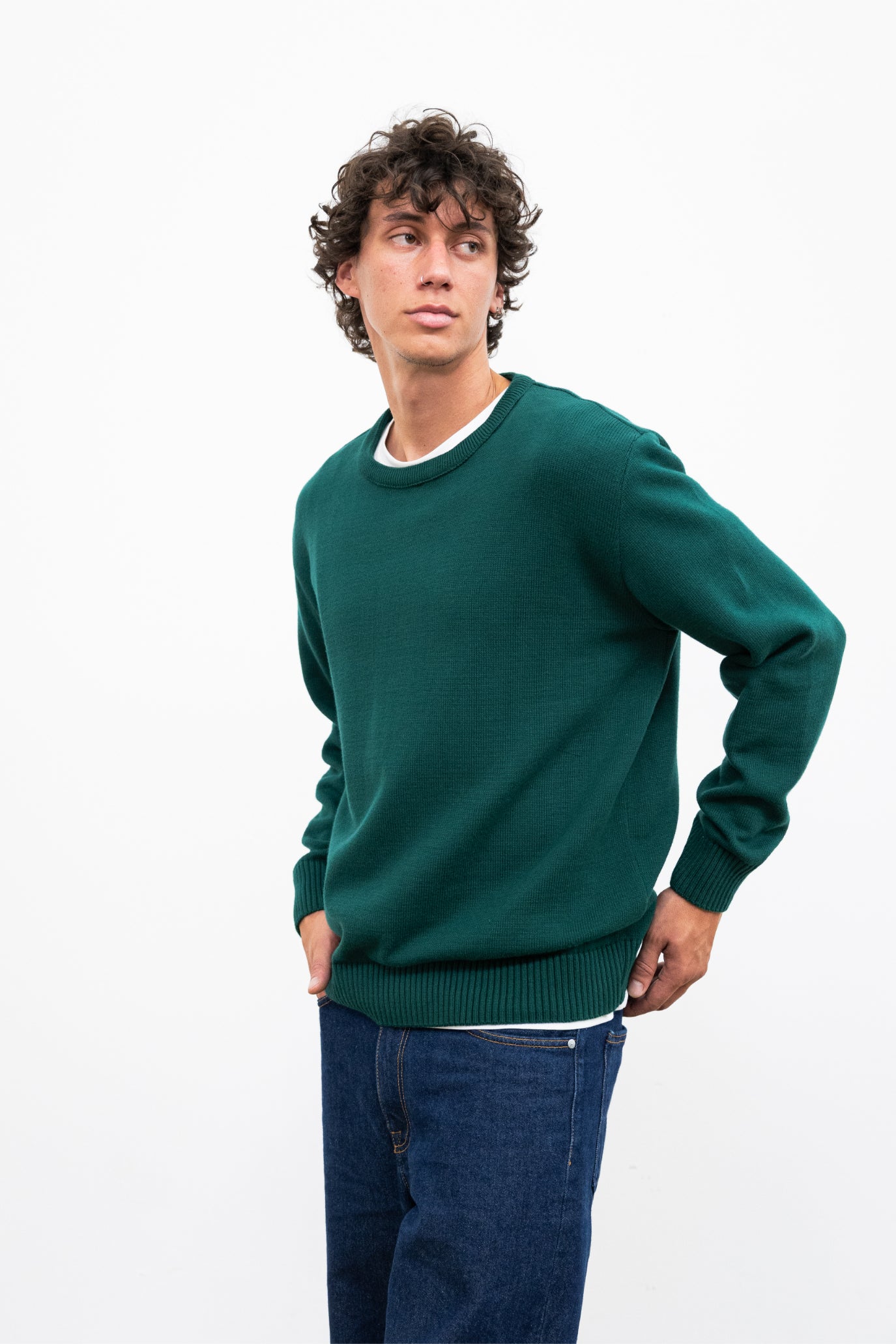 COTI Long Sleeve Polo Shirt, Navy Blue