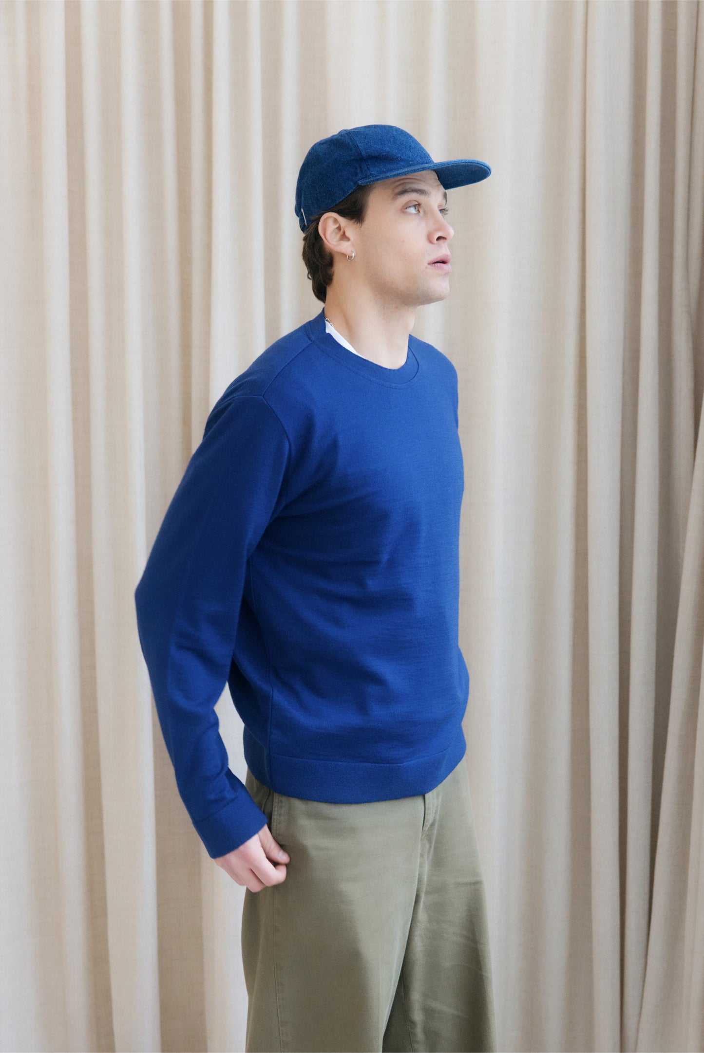Col rond Fin MERET Blue