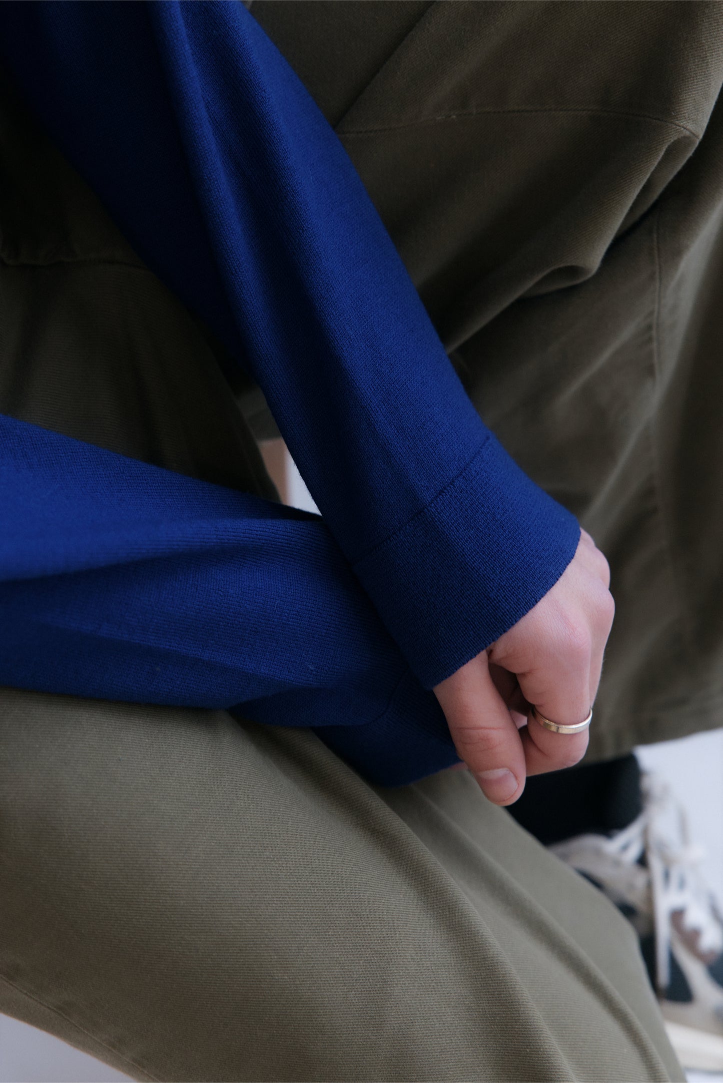 Col rond Fin MERET Blue