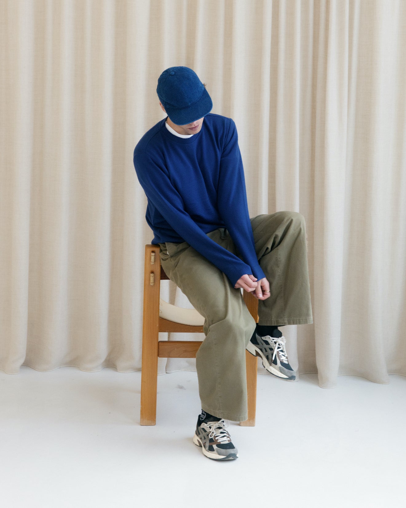 Col rond Fin MERET Blue