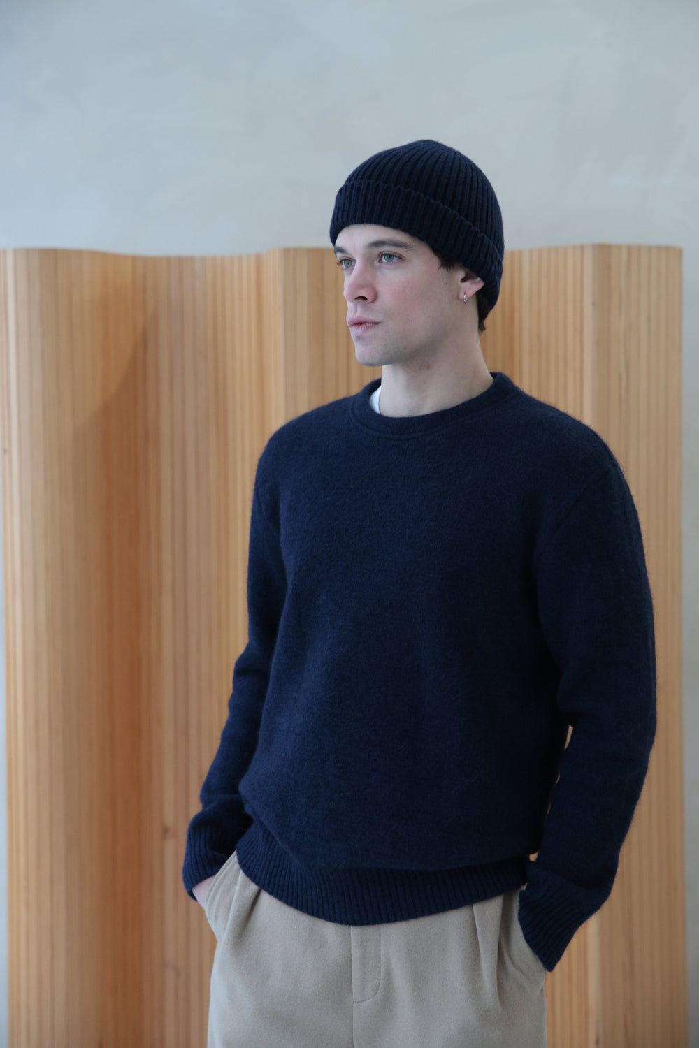 Col rond NORD Navy fluffy