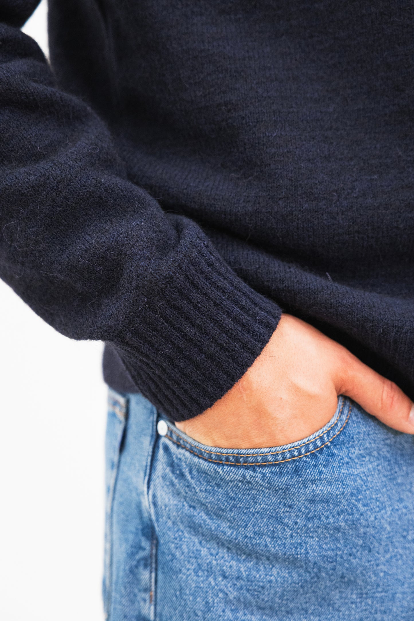 Col rond NORD Navy fluffy