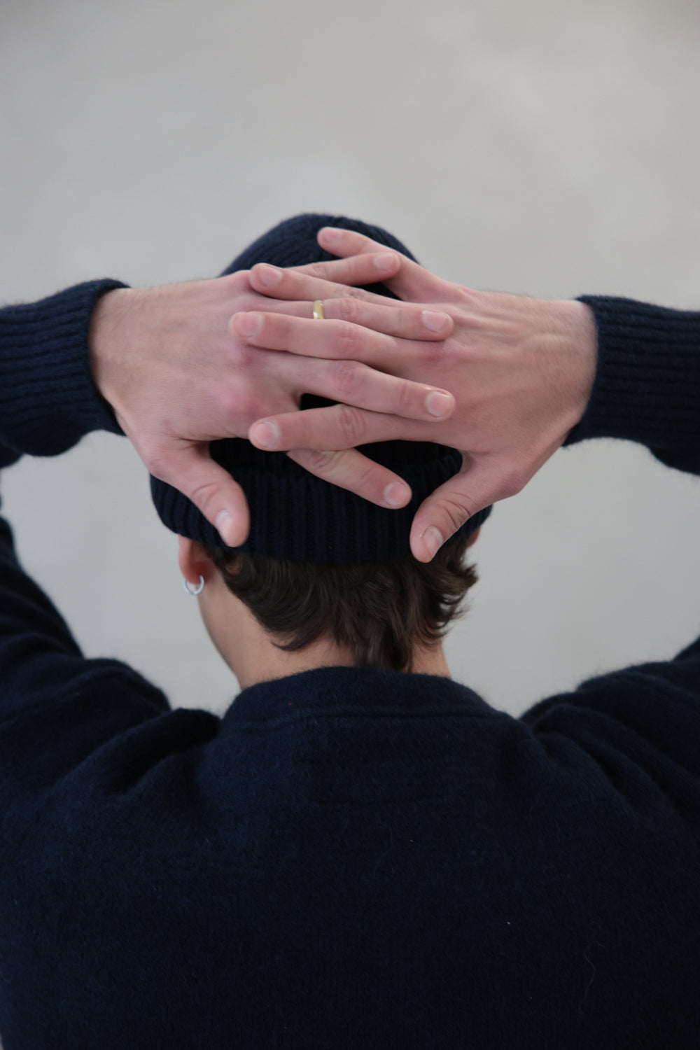 Col rond NORD Navy fluffy