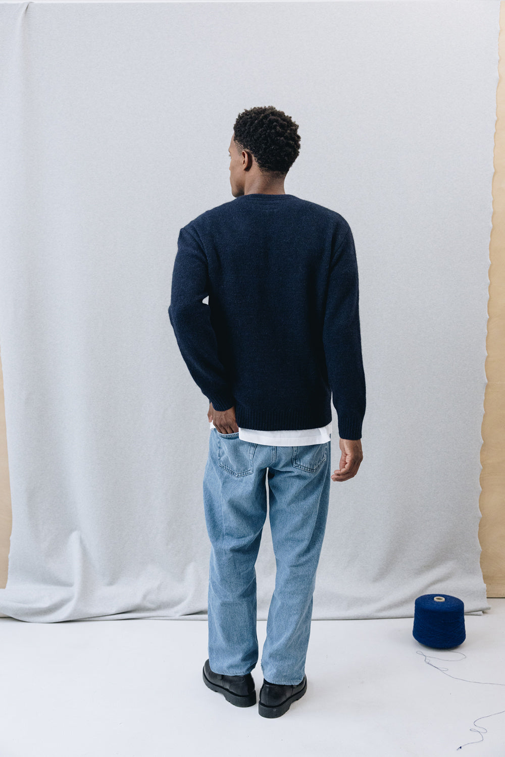 Col rond NORD Navy fluffy