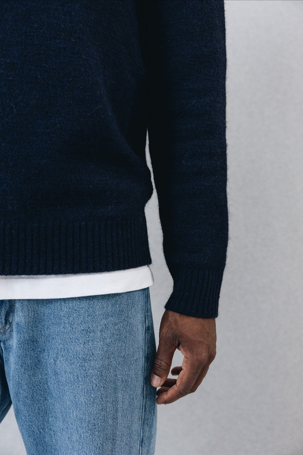 Col rond NORD Navy fluffy