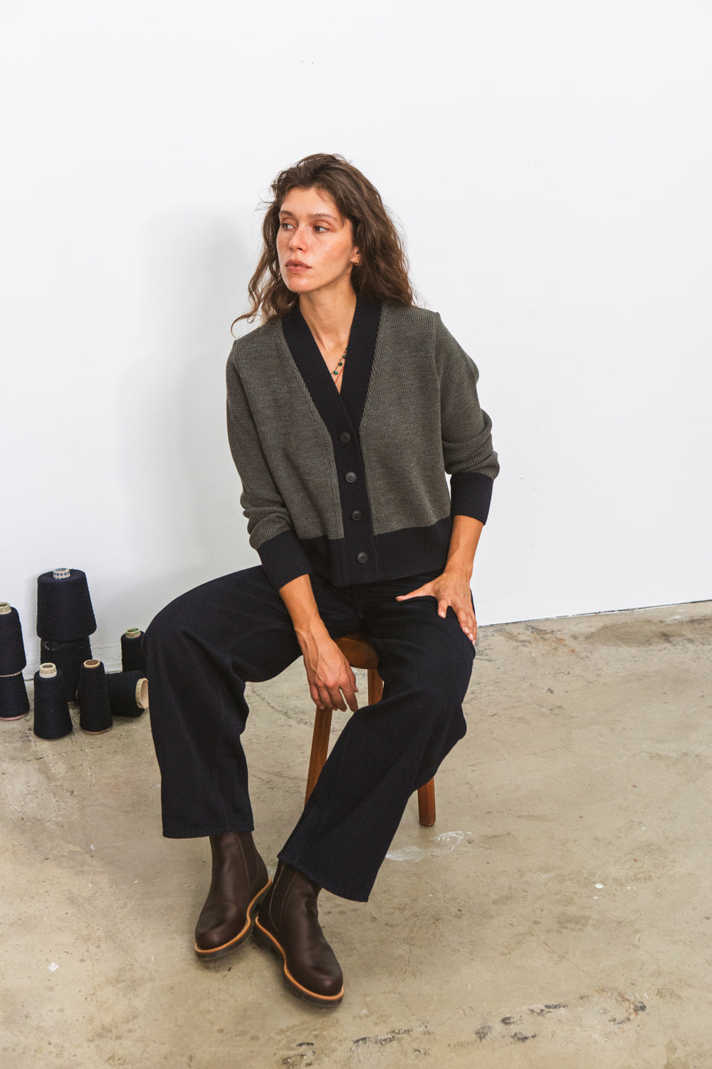 Gilet BARA Kaki & Navy