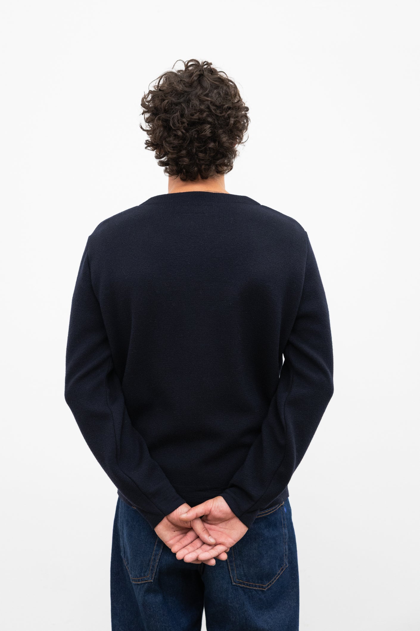 Gilet COPA homme laine merinos coton marine