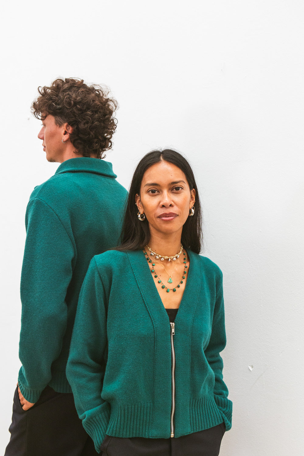 Gilet zippé SANTI Imperial Green