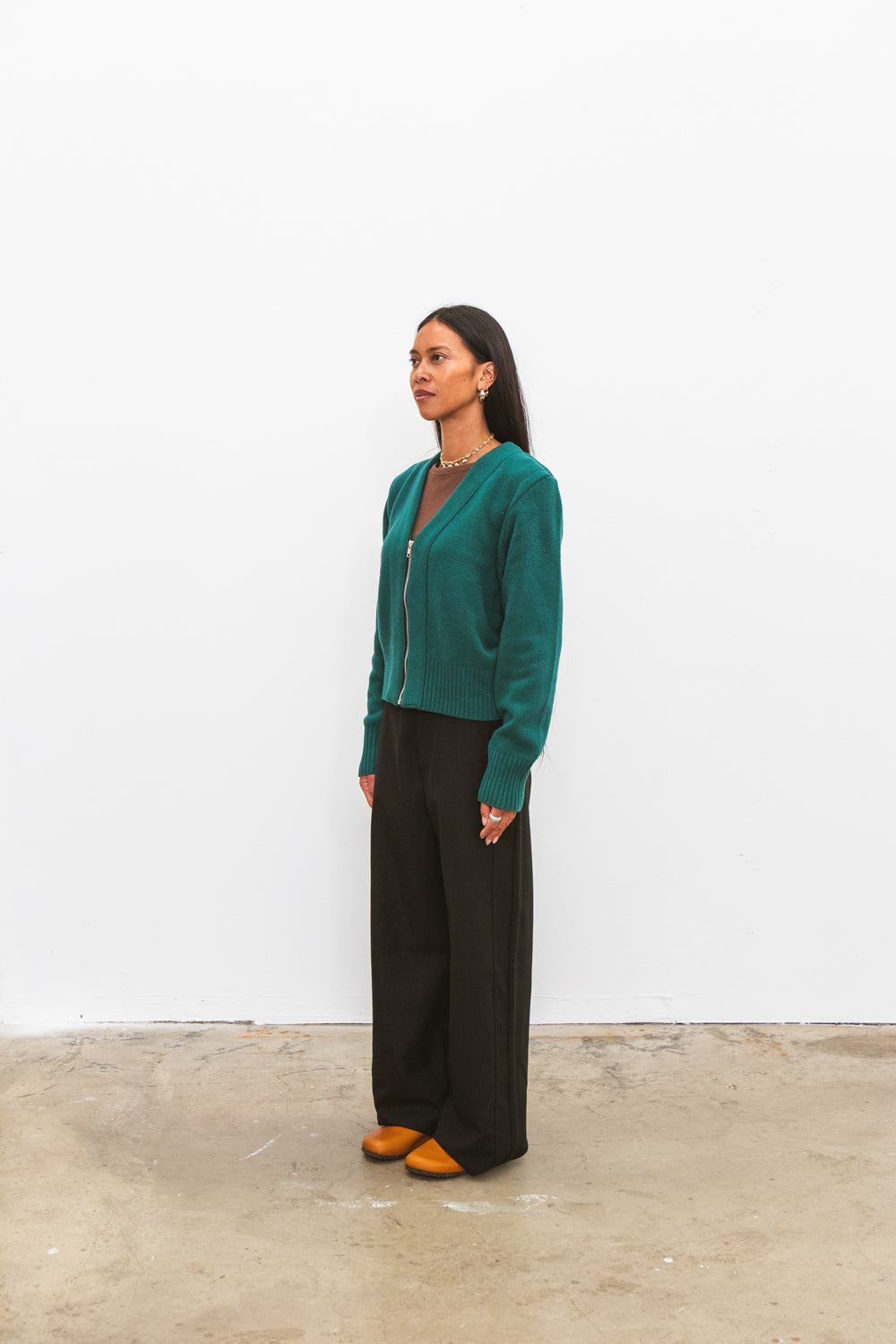 Gilet zippé SANTI Imperial Green