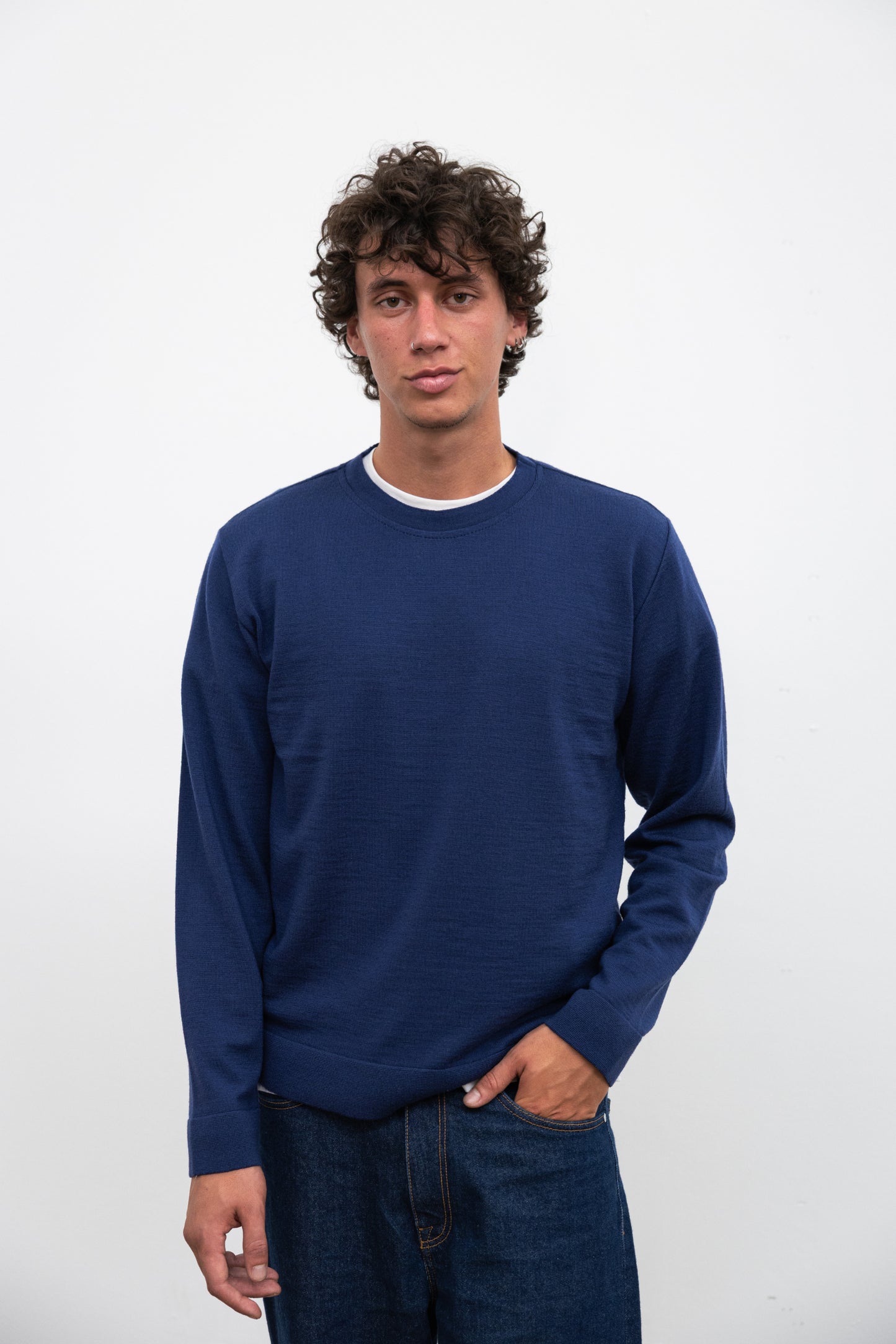 Pull MERET en laine bleu