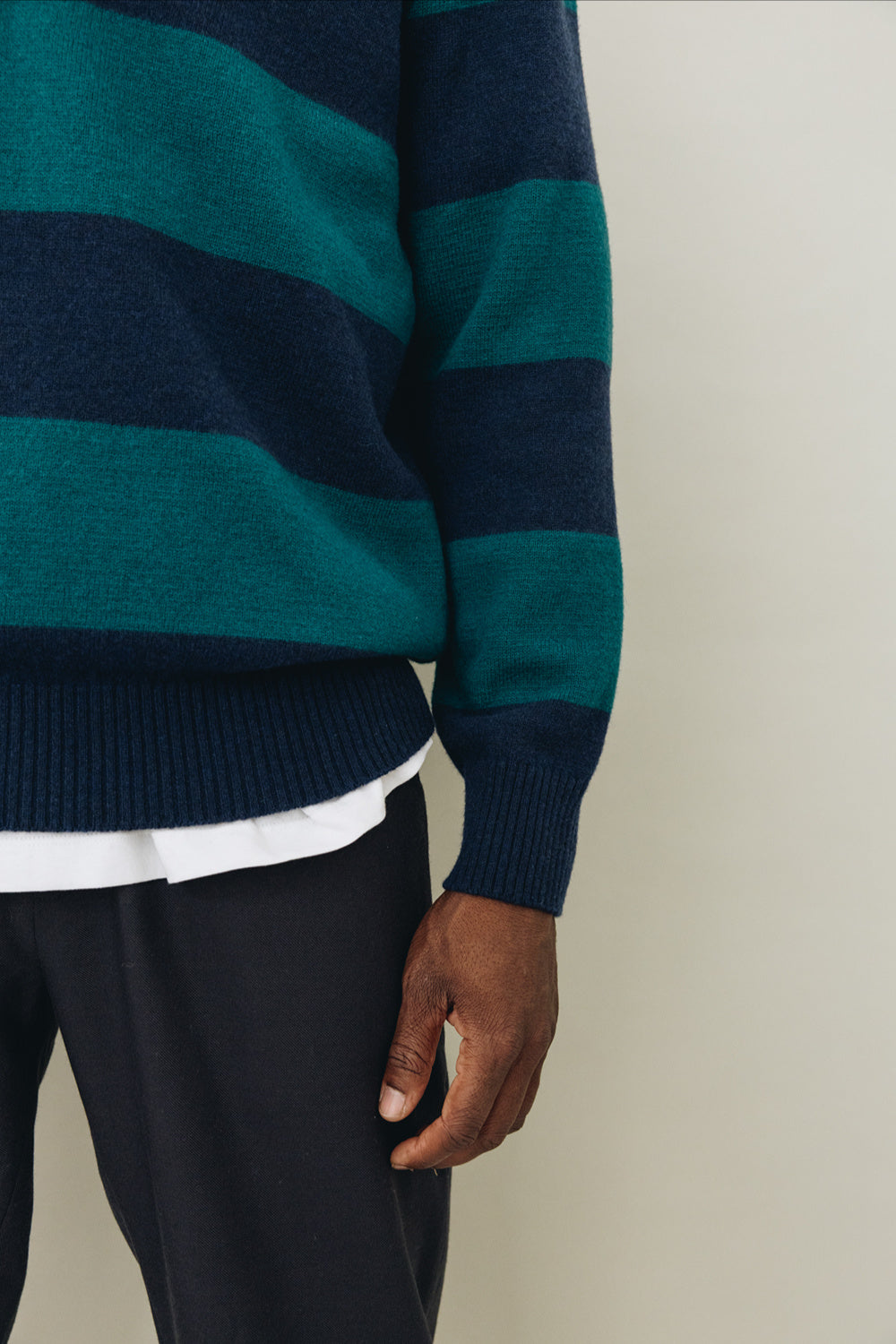 Polo FUJI Green Stripes