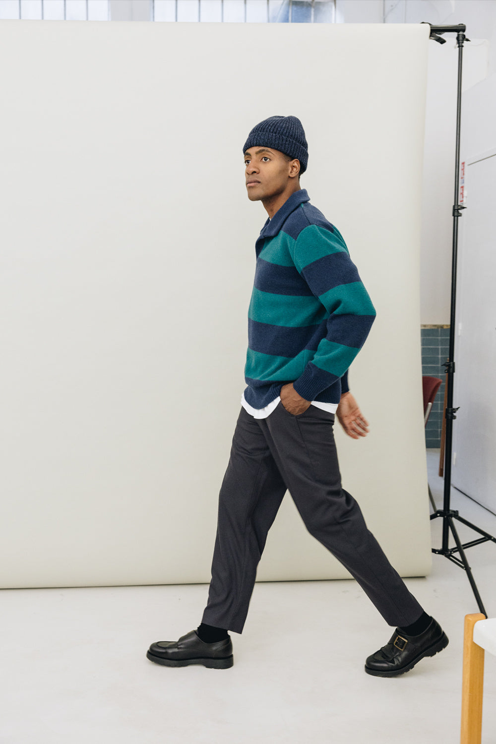Polo FUJI Green Stripes