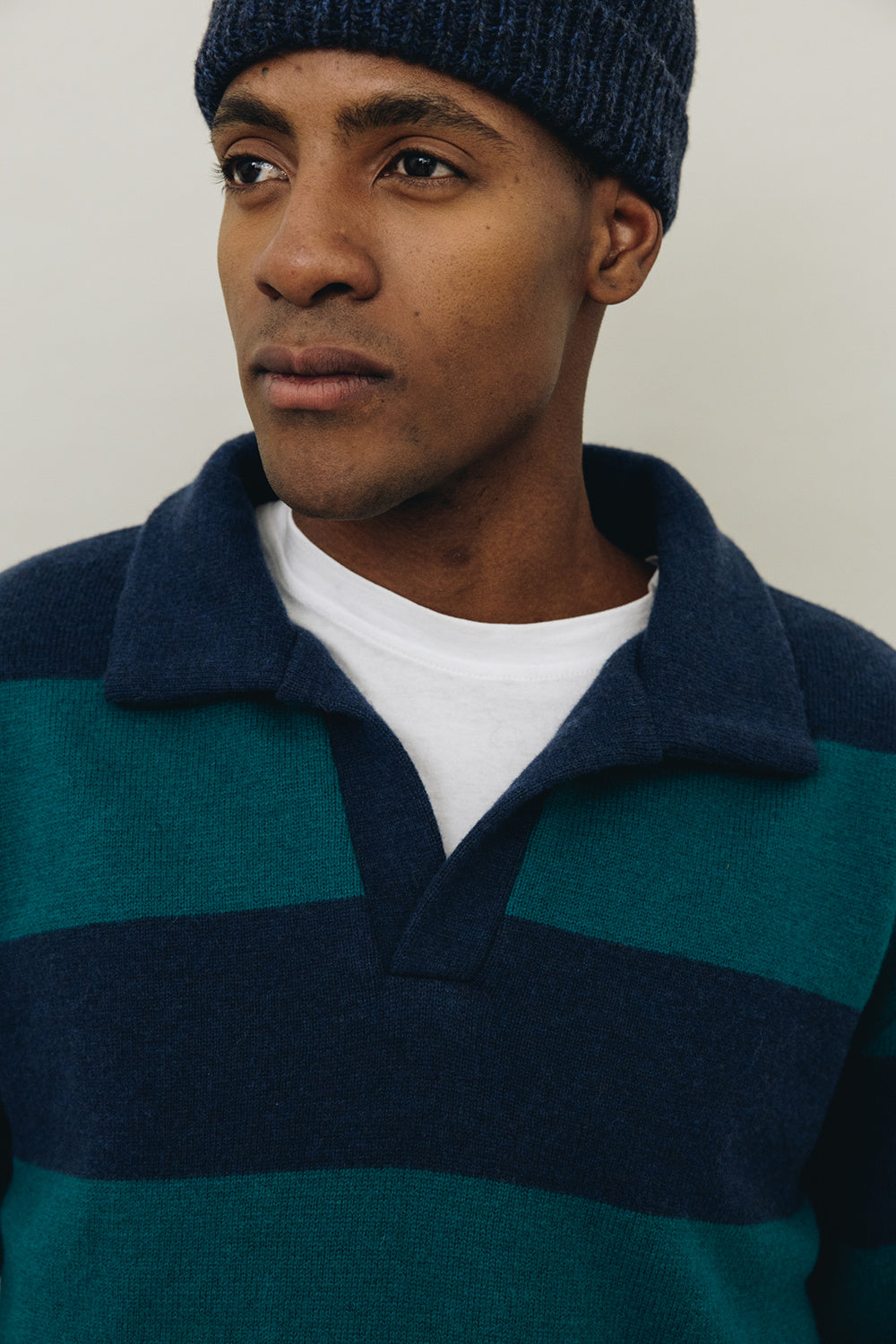 Polo FUJI Green Stripes