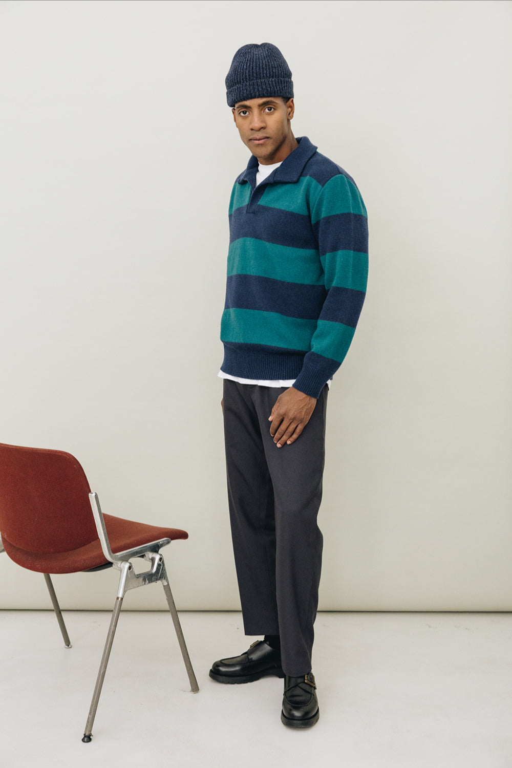 Polo FUJI Green Stripes
