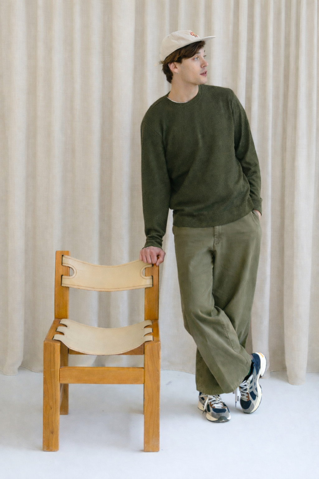 Crew neck, thin MERET Navy