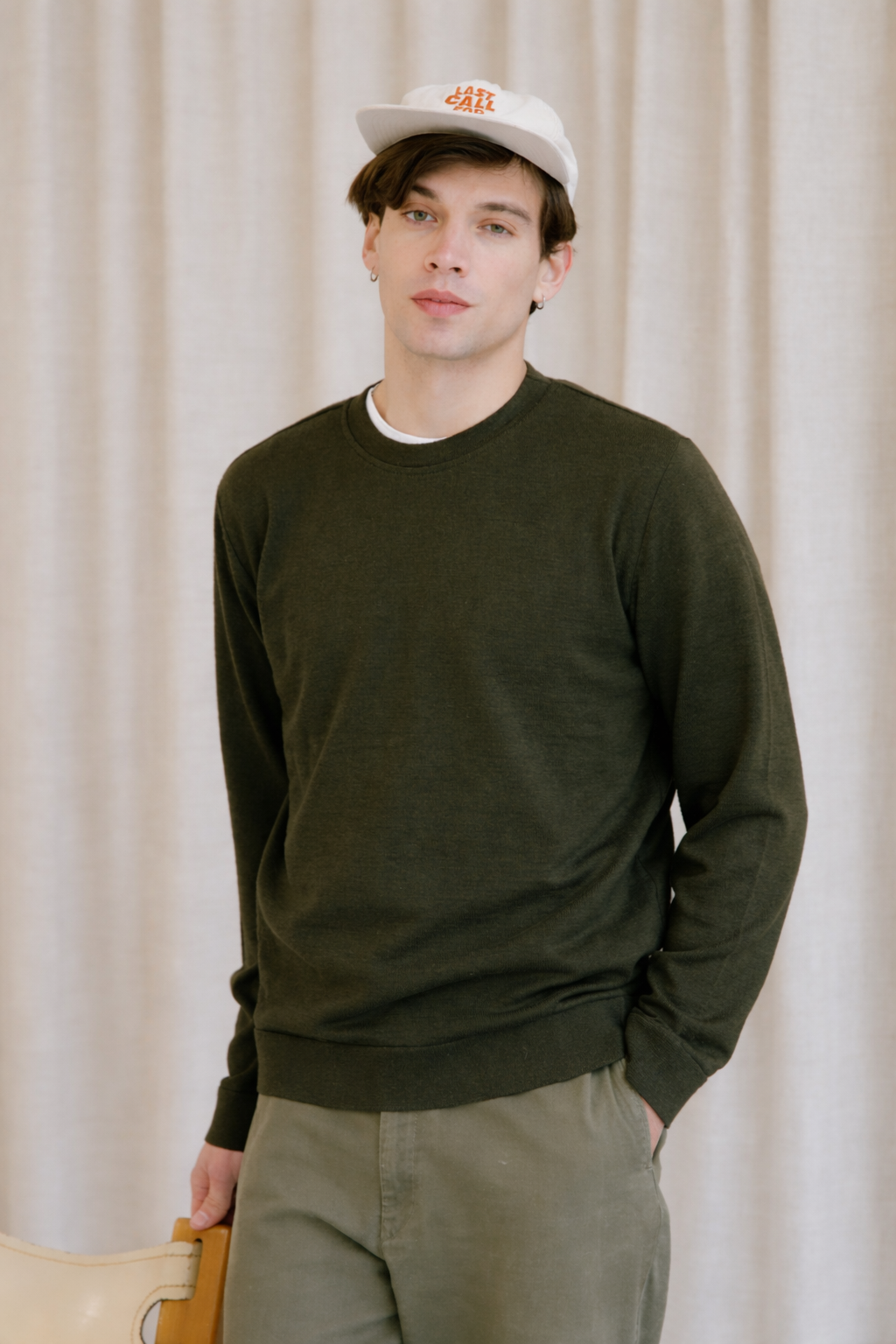 Crew neck, thin MERET Navy