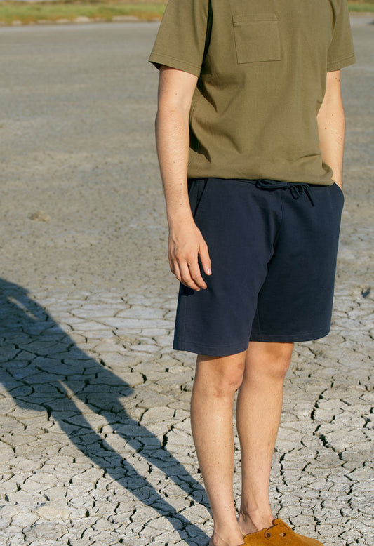 Short Erlo couleur Marine fabriqué en France