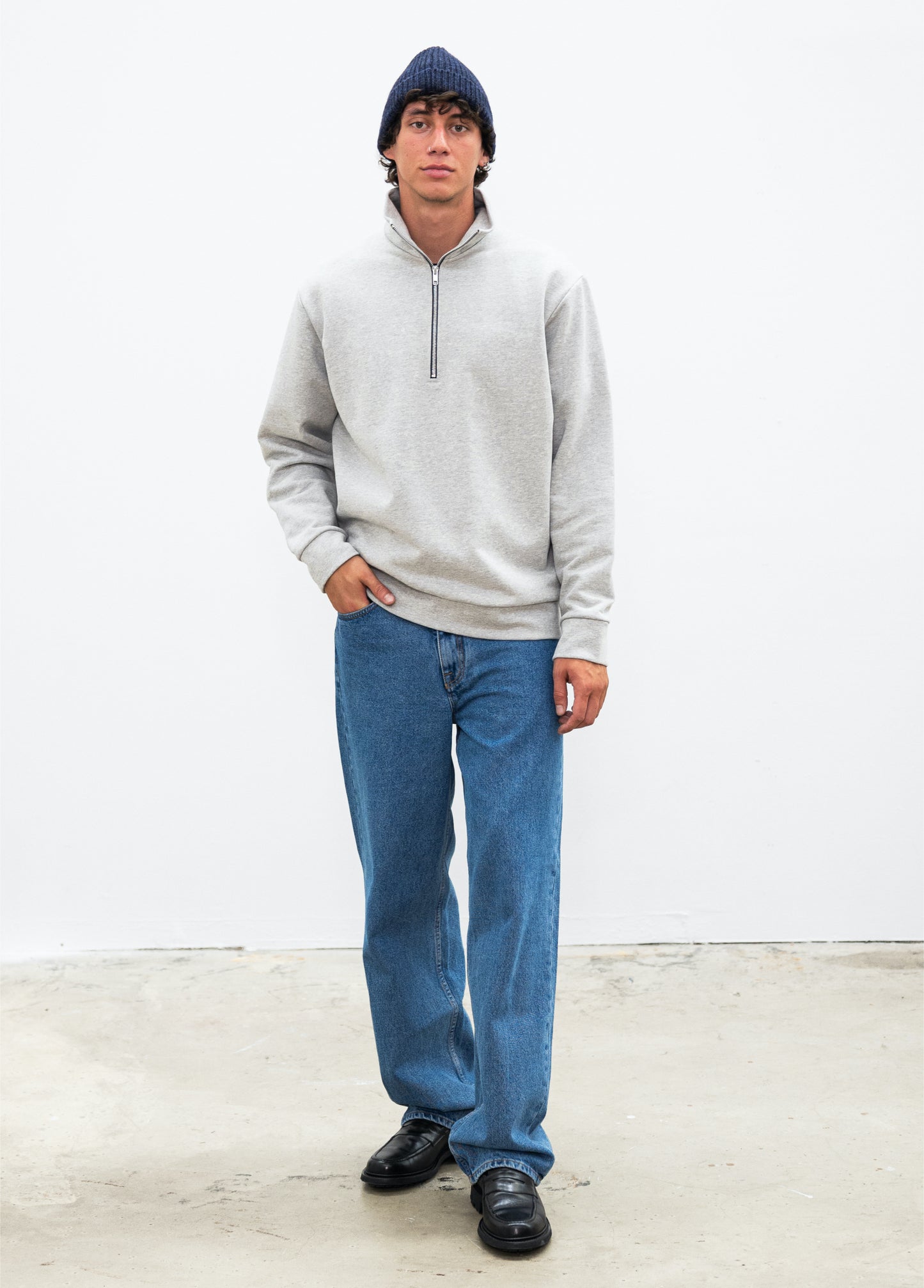 PRÉCOMMANDE - Sweat camionneur zippé NOSY Grey