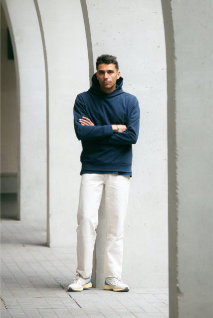 Sweat Lanzo marine pour homme