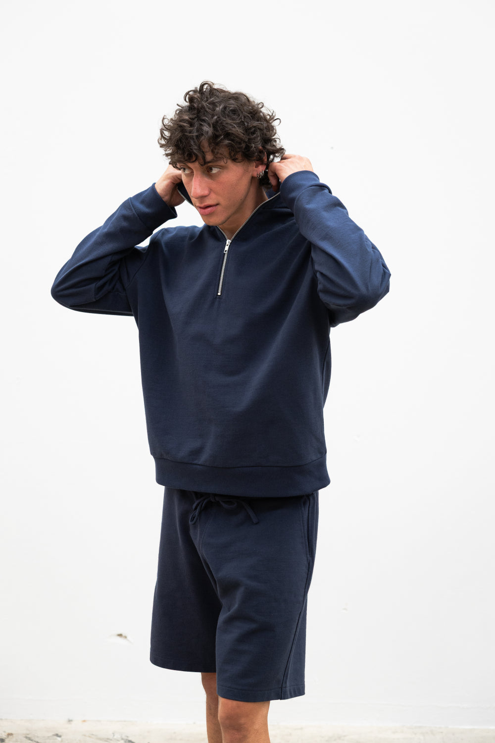 PRÉCOMMANDE - Sweat camionneur zippé NOSY Navy