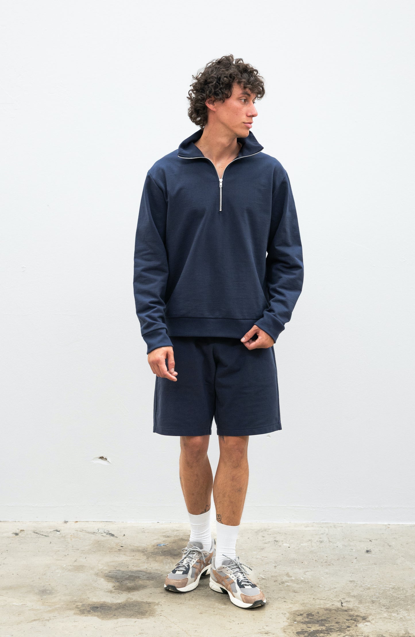 PRÉCOMMANDE - Sweat camionneur zippé NOSY Navy