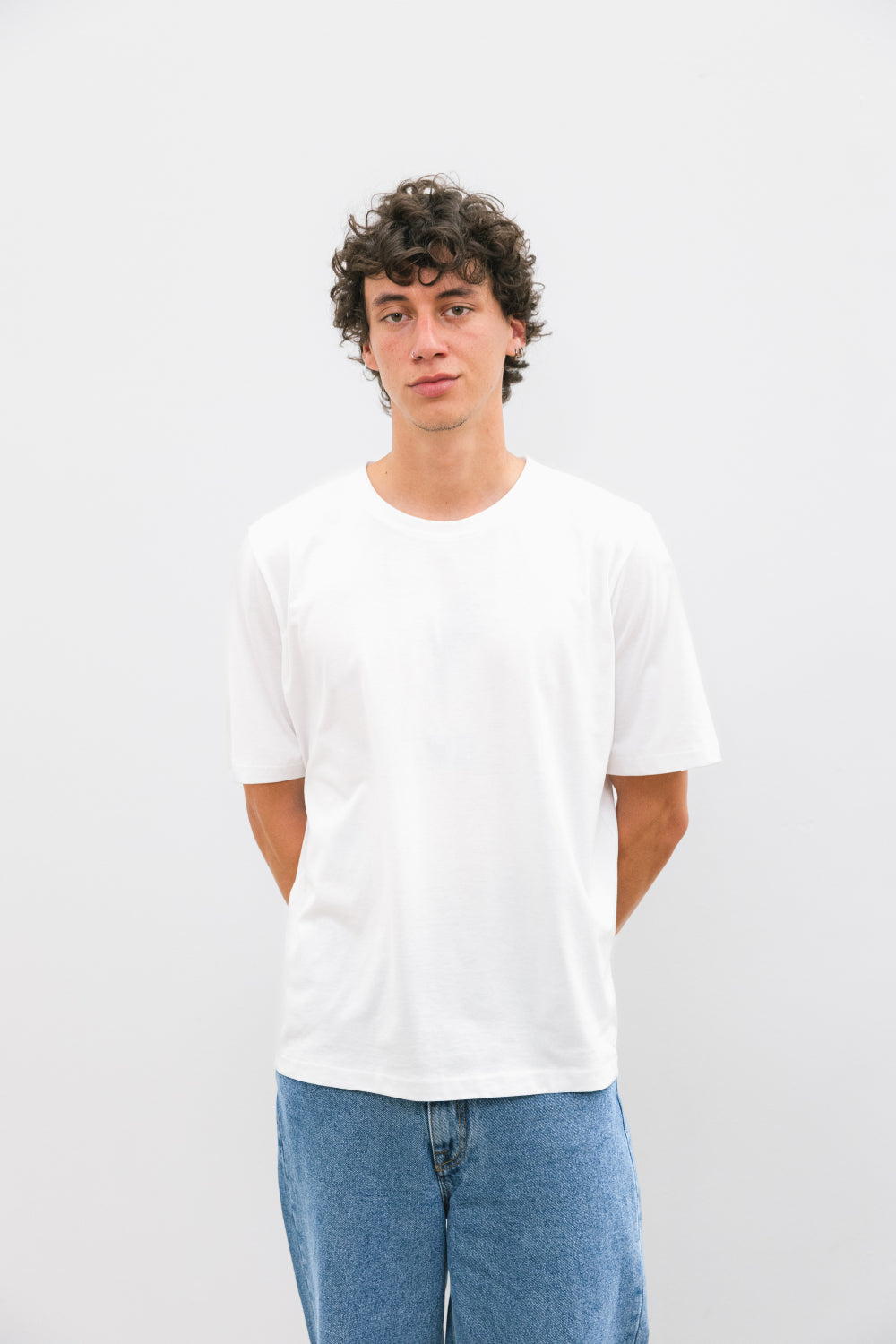 tee shirt blanc en coton fabriqué en France tissu Italien de luxe