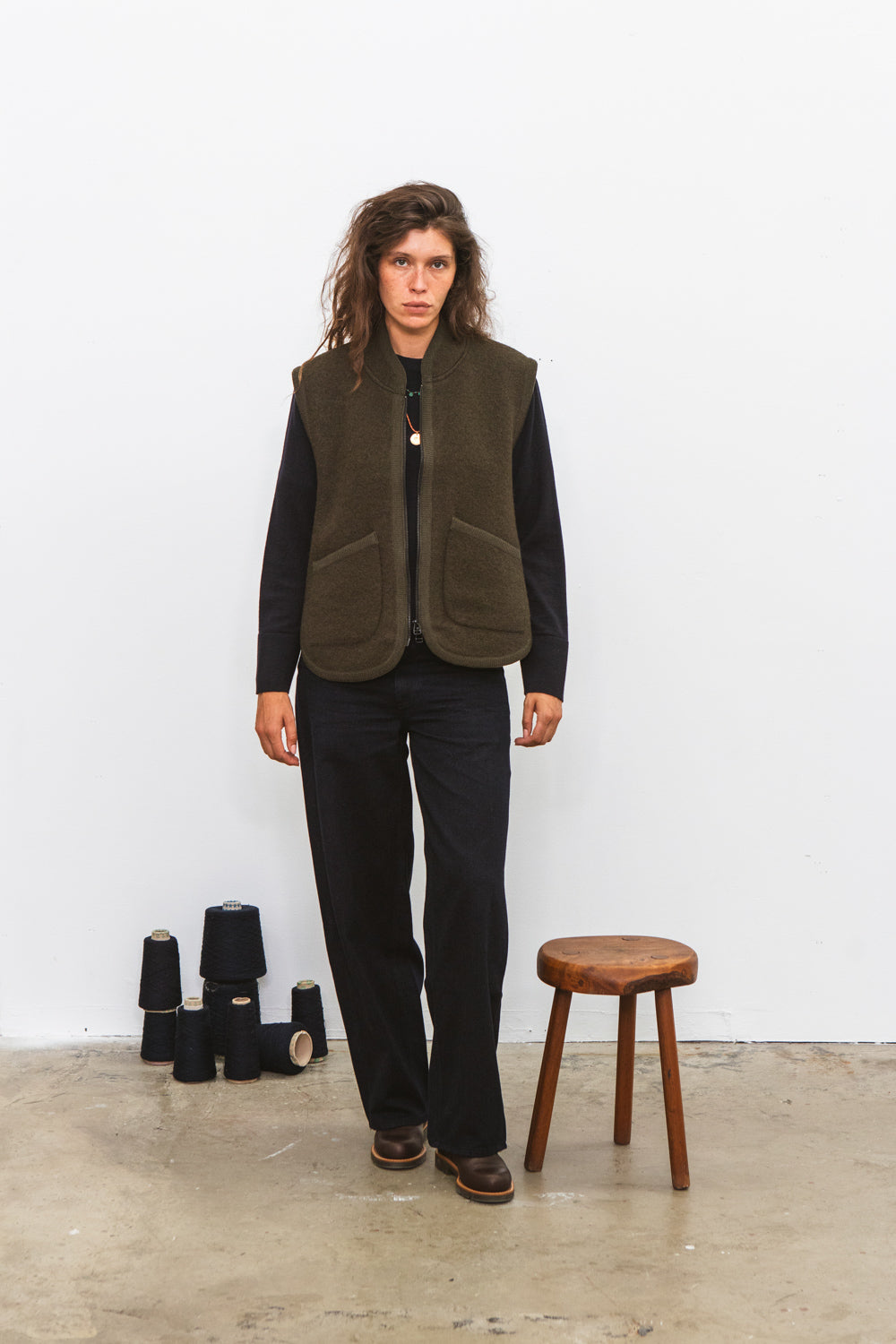 Veste RIVO sans manche Kaki