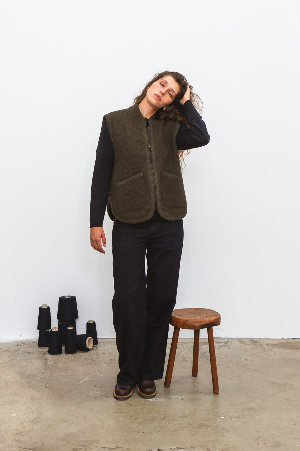 Veste RIVO sans manche Kaki