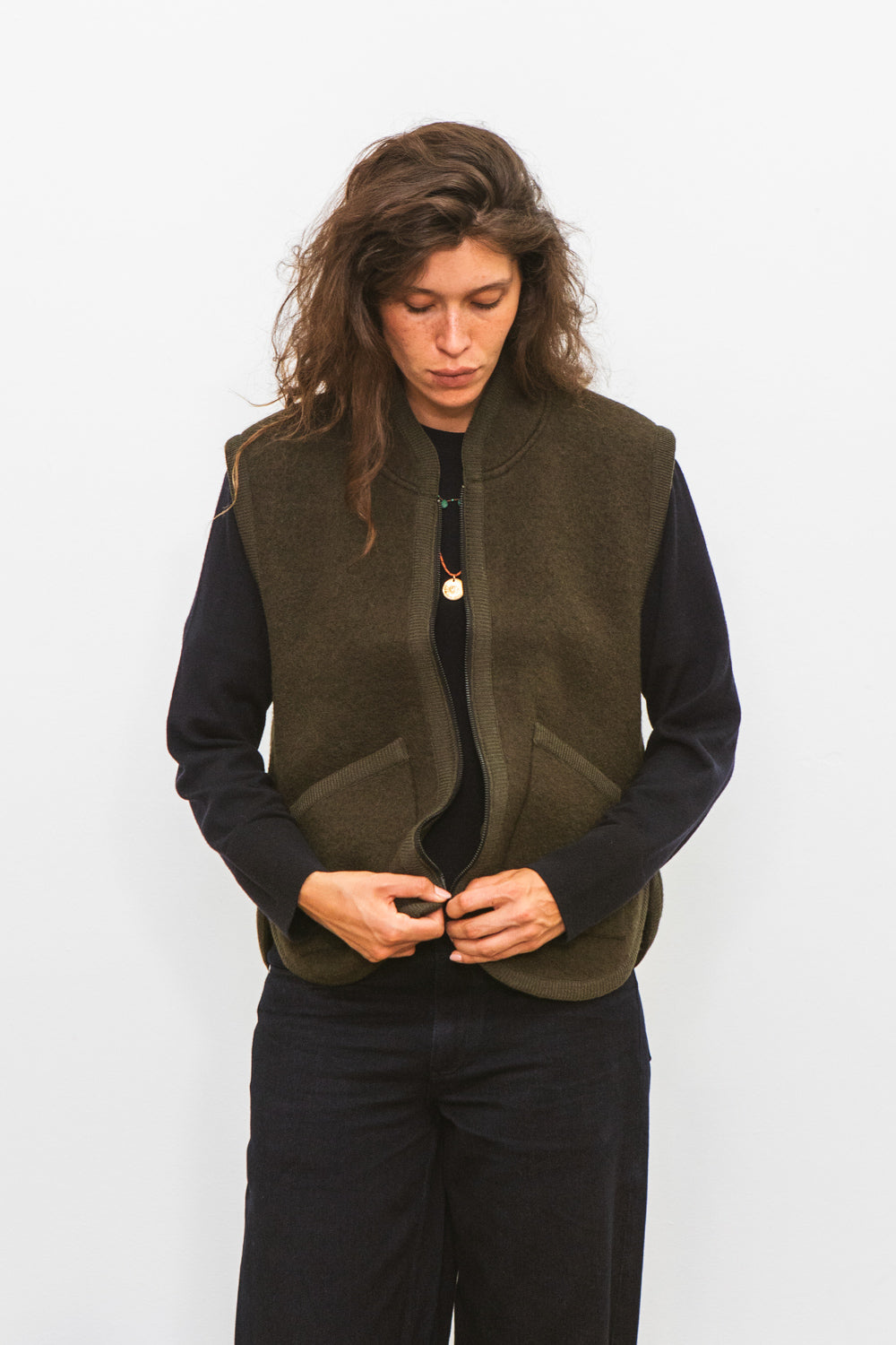 Veste RIVO sans manche Kaki