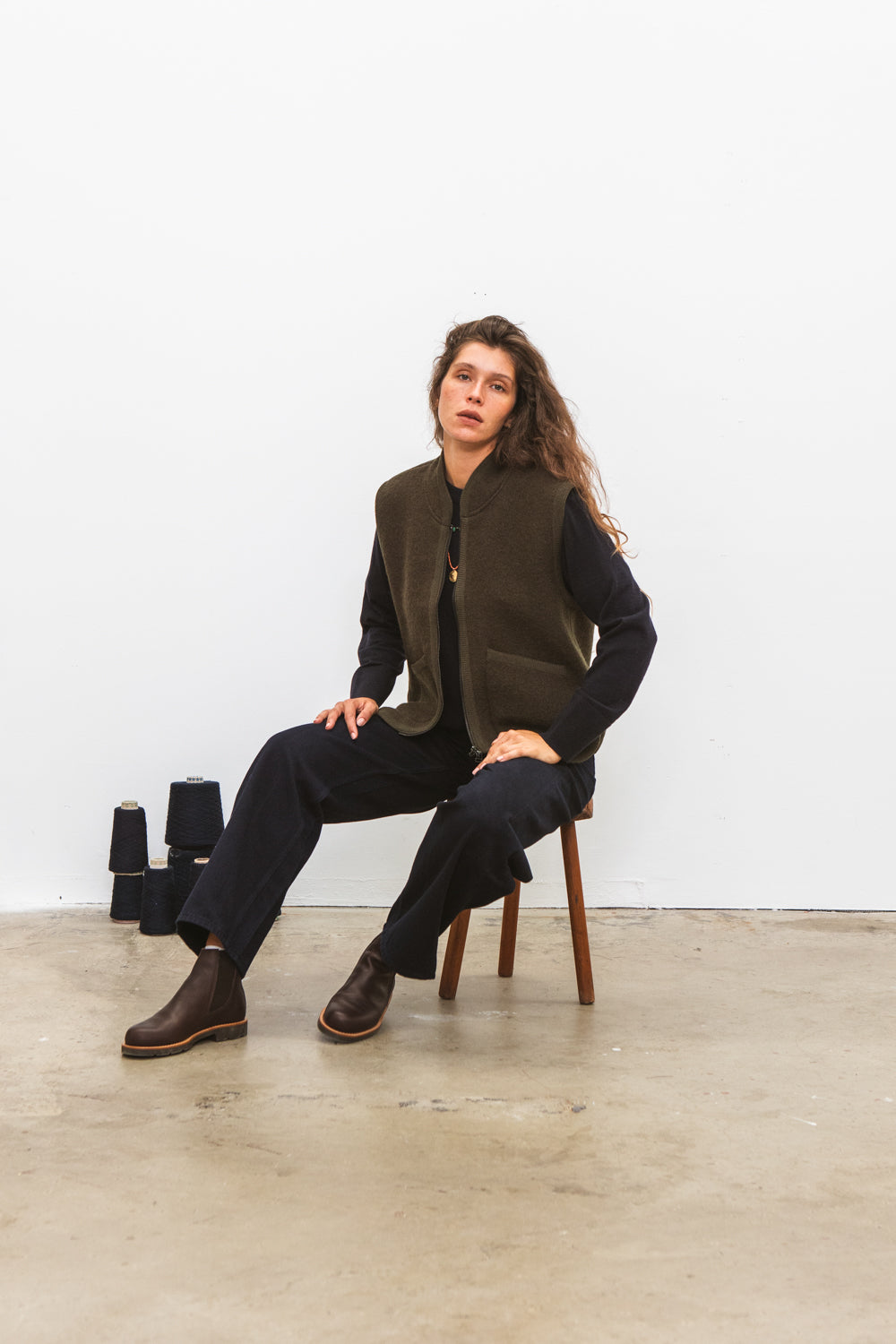 Veste RIVO sans manche Kaki