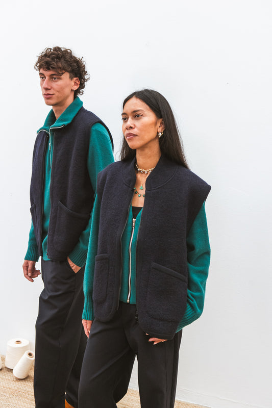 Précommande - Veste RIVO sans manche Navy